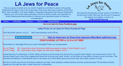 Desktop Screenshot of lajewsforpeace.org